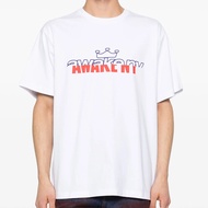 Awake NY Summer New Product Men Women Same Style Chest Letter Printed Short-Sleeved T-Shirt Preppy S