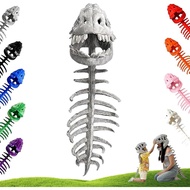 Dino Snug, Dinosnug, Skeleton Hat with Spine, Dinosaur Skeleton Plush Costume, For Cosplay, Party, H