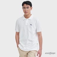 GALLOP : Mens Wear PIQUE POLO SHIRTS เสื้อโปโล ผ้าปิเก้ สีพื้น รุ่น GP9068 สี Eco White - ขาว / ราคา