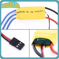 ZELTH ESC Brushless Motor, Banana Head T Plug XT60 Helicopter Boat Speed Controller, Replacement RC 
