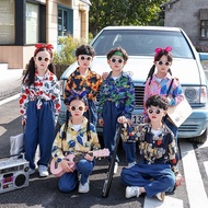 Day Children's Costume Kindergarten Protect Flower Messenger Dance Costume 90s Nostalgic Retro Hong 