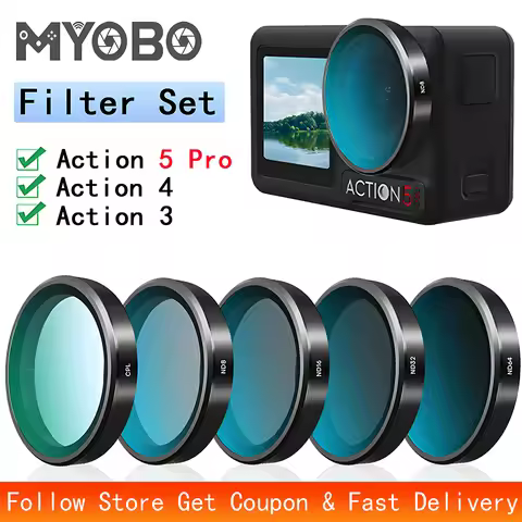 ND CPL Polarizing Filter for DJI Action 5 Pro lens filters Frame ND8 ND16 ND32 ND64 for DJI Osmo Act
