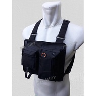 CHEST BAG SIMPLE BLACK BIKERS CHEST BAG Tactical CHEST BAG