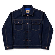 BOXY Raw denim jacket 15oz COLORED BLUE - BOXY COLORED BLUEBLOODS 15oz
