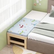 Solid wood childrens bed with guardrail boy girl baby single bed baby bed widened extended edge smal