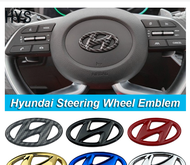 Miếng Dán Trang Trí Vô Lăng logo Hyundai Accent Sonata Getz Verna i30 Tucson Elantra Avante ô tô Xe