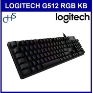 Logitech G512 Carbon RGB Gaming Keyboard Clicky Linear Tactile  920-008762 920-0008763 920-008949