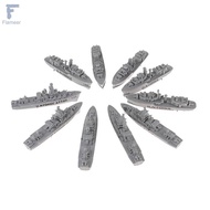 [Flameer] Set of 10 Navy  Warship Boat Model Toy Adults Play Set for Kids, Boys and Girls Collection