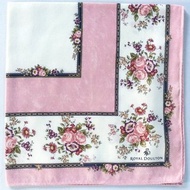 Royal Doulton Vintage Handkerchief Floral Pink 20.5 x 20.5 inches