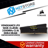 CORSAIR VENGEANCE LPX 16GB(2x8GB) DDR4 DRAM 3200MHz C16 MEMORY KIT (BLACK) - CMK16GX4M2E3200C16