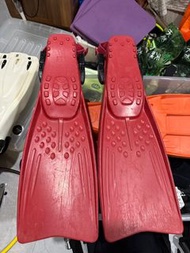 GULL supermew XX 紅色潛水蛙鞋 M size