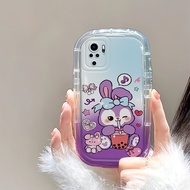 (Lokal Ready) Hontinga Casing Kasus HP Untuk Xiaomi Redmi Note 10 10S 11 11S Pro 5G Casing Kartun Melody Kuromi Desain Bening Transparan TPU Casing Sabun Ponsel Cangkang Pelindung Tahan Guncangan Penutup Belakang Redmi Note10 Note10s Note11 Pro Note11s