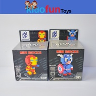 Mainan Bricks Mini Block Action Figure Ironman Captain America  Frozen Olaf Mickey Spongebob