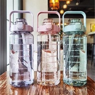 2 Liter Jumbo Drinking Bottle with Clear Handle 2000ML 2L Drinking Bottle
