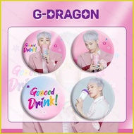 BIGBANG G-DRAGON Tinplate Badge Mirror Keychain Pendant Accessories Stars Endorse Periphery