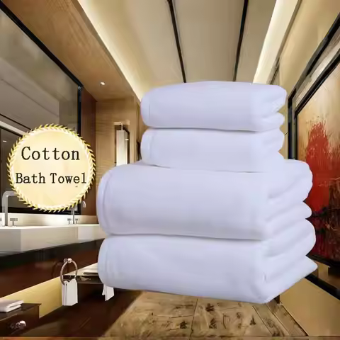 100%Cotton Bath Towel 70X140cm/28X58cm Solid Color Soft Friendly Face Hand Shower Bathroom Washcloth