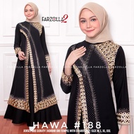 FKS HAWA 188 TURKEY 1175 Gamis Turkey Abaya Turki Mewah Bordir Mote Swarosky Terbaru