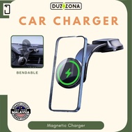 DUZZONA V3 Magnetic Wireless Car Charger for iPhone 17 16 15 14 13 12 / Android Charging Car Mount