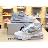 NIKE AIR MAX 270 REACT Silver Gray White Leisure Sports Training Running Shoes Max270 Thick Bottom Male Female