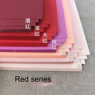 230g Red series Paper thick Stationary Cardboard Craft Kid DIY A4 A3 Cardstock Paper for Flowers Bac