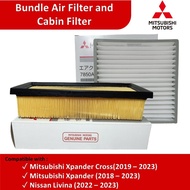 Bundle Air Filter & Cabin Filter Mitsubishi Xpander / Xpander Cross (2018 - 2024), Livina (2022-Up)