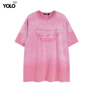 YOLO เสื้อยืด OVERSIZE เสื้อยืดโอเวอร์ไซส์ เสื้อคอตตอน คอกลม แนวสตรีท 2311