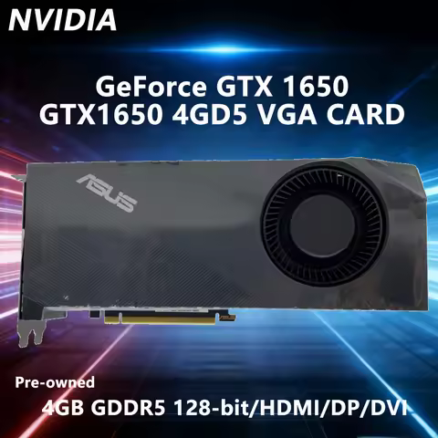 ASUS NVIDIA GTX 1650 GPU GTX1650 4GD5 VGA CARD 4GB GDDR5 128-bit graphics card For PCI-E 3.0 HDMI DP