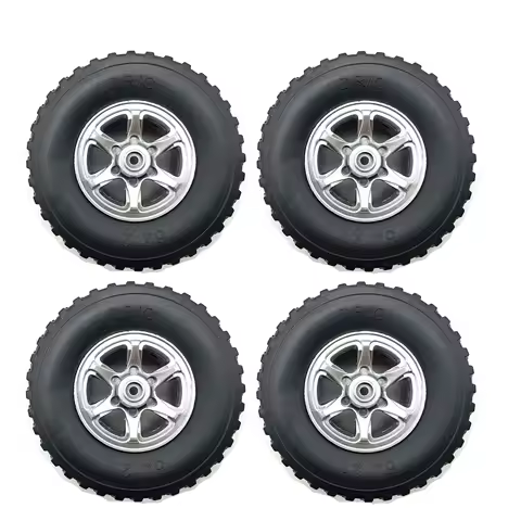 4pcs 62x21mm Soft Tire Wheel for MN D90 MN98 MN99S MN82 MN82S WPL C14 C24 C34 B14 B24 LDRC LD1297S L