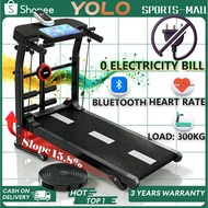 Manual Treadmill LED multi-functional treadmill home fitness running belt pull rope