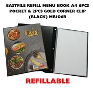 East File Menu Book MB512S A5 (12 Pocket) / MB110C A4 (10 Pocket) / MB106R A4 (6 Pocket)[REFILLABLE]