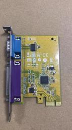 DELL PCI-E 1X 25針LPT并口+9針COM接口二合一擴充卡 05R3FC
