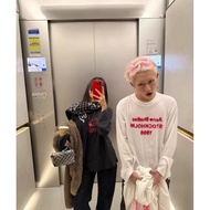 Acne studio Flocking Limited Same Style Loose Long Sleeve T-Shirt