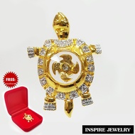 Inspire Jewelry (NN) Diamond Turtle Windmill Pendant Beautiful And Luxurious (Can Move All Parts) Br