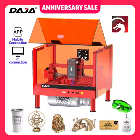 DAJA A7 Mini Pro Laser Engraver Safe Simple with Protective Cover High Power for Stainless Steel Woo