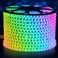 แถบเดี่ยว RGB LED STRIP 5050 ไฟ LED ไฟเส้นRGB LED รุ่นไฟ1ดวงในเส้น ไฟ1แถบ แบบกันน้ำ สามารถต่อกับไฟบ้