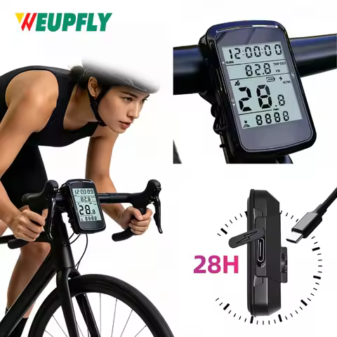 GPS Speedometer & Odometer - Wireless Bike Computer, Auto Start/Stop, Auto Backlight, 2.4" LCD, Cycl