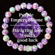 Bracelet Purple Emperor Stone Natural Moonlight Opal Bracelet