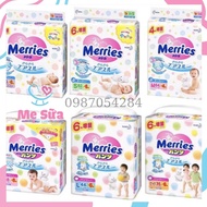 Bỉm Merries nội địa cộng miếng đủ size NB96 S88 M68 M64 L58 L50 XL44 XXL28 - MERRIES
