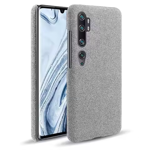 Cloth Cases for Xiaomi Mi Note10 Mi10 Pro Case Slim Retro Cloth Hard Phone Cover For Xiaomi Mi CC9 P