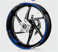 Motorcycle sticker wheel reflective stripe decal racing film S1000RR S 1000RR S1000 RR (Size : 190101-BLU)