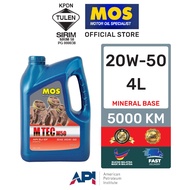 MOS M TEC M50 SAE 20W-50 (4LT) MINERAL BASE Minyak Hitam Pelincir Kereta