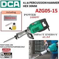 DCA 1600W PERCUSSION HAMMER AZG05-15 / 41.8J / HEX 30MM / 6 MONTHS LOCAL WARRANTY