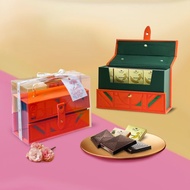 【Diva Life】綻放馨意-風味巧克力32入皮質手提盒-橘