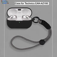 Compatible with Technics EAH-AZ100 Protective Case Nylon Lanyard Soft Cover Shells Washable Housing 