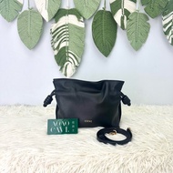 LOEWE Mini Flamenco Clutch 黑金福袋包 全套有盒