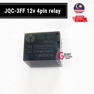 JQC-3FF 12v 4pin Relay DC12V 4pin