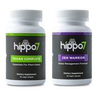 – Multi & Zen Bundle - 2 Pack of Vegan Complete Multivitamin & Zen Warrior Stress Management Supplem