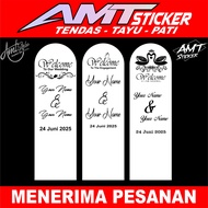 Stiker Welcome Wedding Kaca - Sticker Wedding