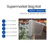 🔥Direct Factory🔥(900g±)Plastic Bag Roll/Food Packaging/Supermarket/Fruit/Vegetable/Storage 8x12/9x14/10x16/12x18/14x20