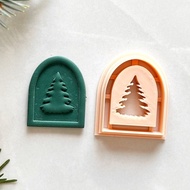 Christmas Tree Debossing Clay Cutter